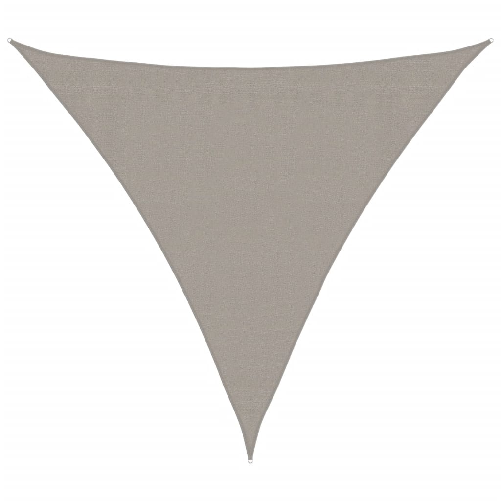 Vidaxx Sonnensegel 160 g m² dreieckig 3,6x3,6x3,6 m HDPE hellgrau