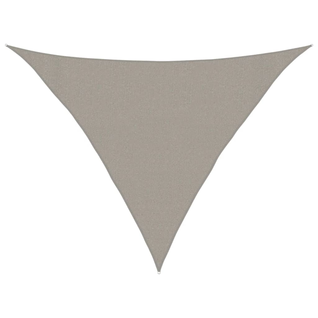 Vidaxx Sonnensegel 160 g m² dreieckig 3x3x4,2 m HDPE hellgrau