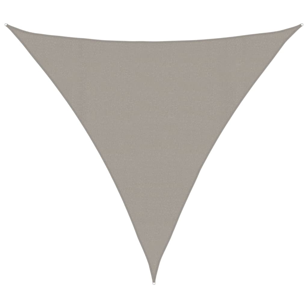 Vidaxx Sonnensegel 160 g m² dreieckig 4x4x4 m HDPE hellgrau