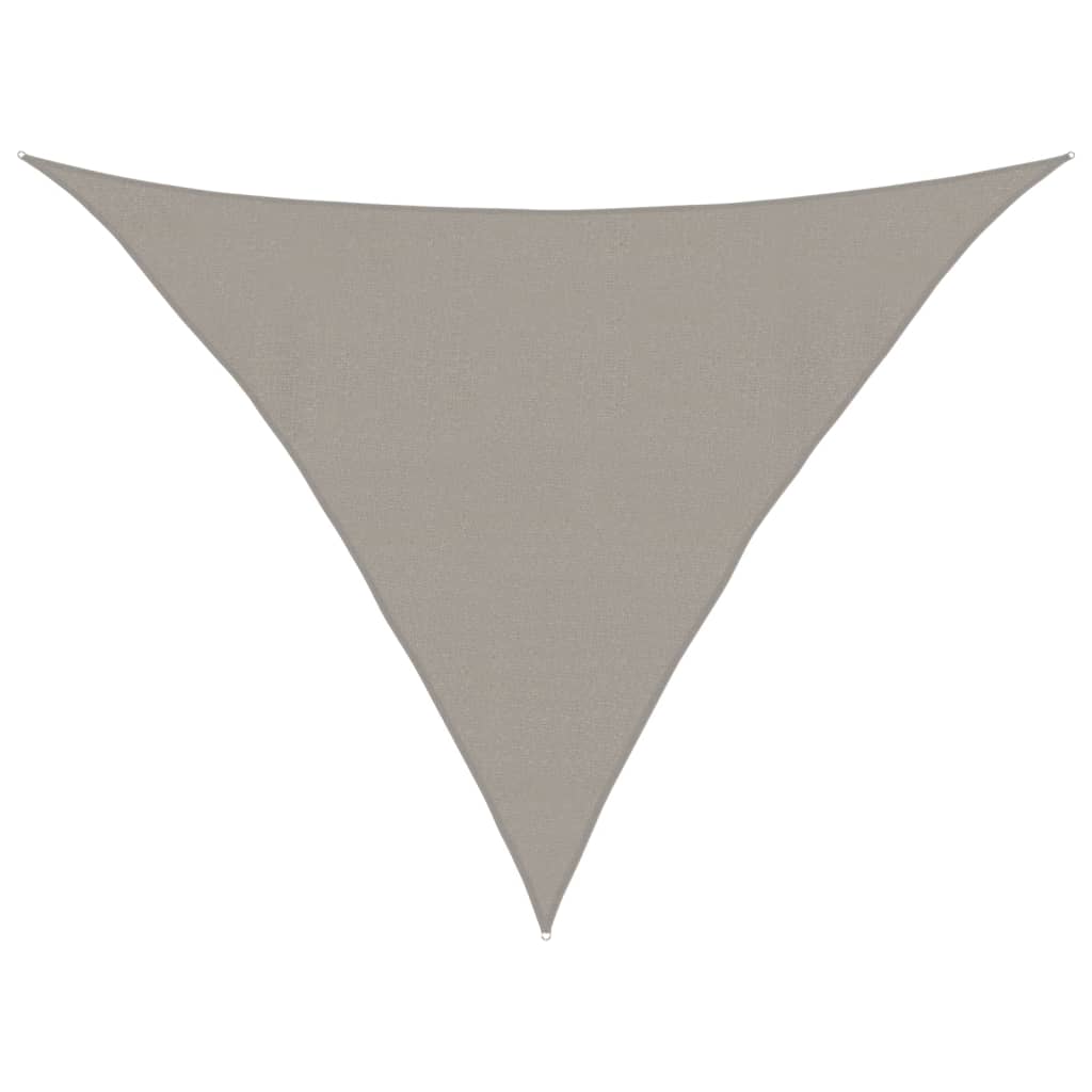 Vidaxx Sonnensegel 160 g m² dreieckig 4x4x5,8 m HDPE hellgrau