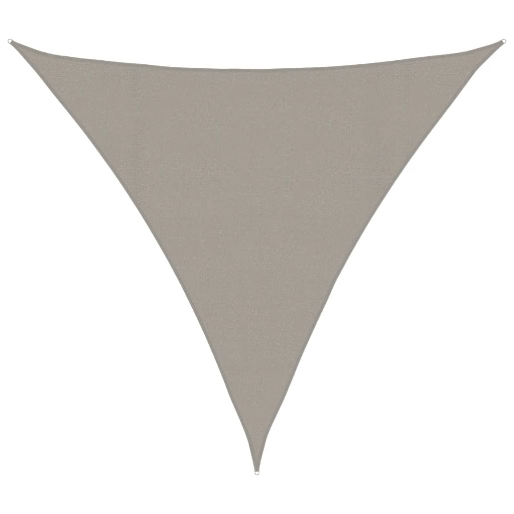 Vidaxx Sonnensegel 160 g m² dreieckig 4,5x4,5x4,5 m HDPE hellgrau