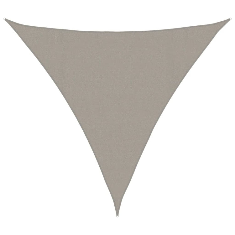 Vidaxx Sonnensegel 160 g m² dreieckig 4,5x4,5x4,5 m HDPE hellgrau