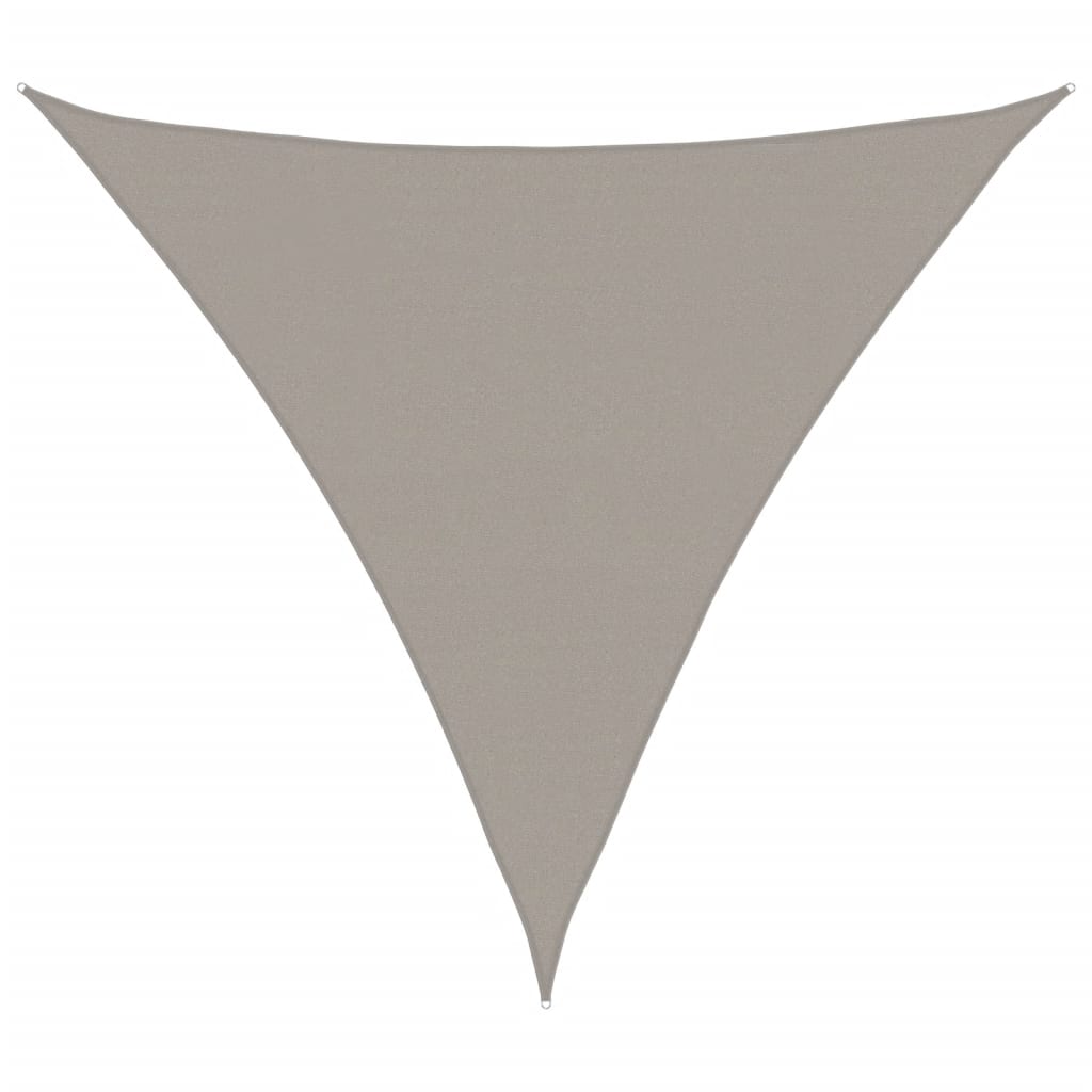 Vidaxx Sonnensegel 160 g m² dreieckig 5x5x5 m HDPE hellgrau