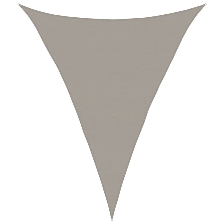 Vidaxx Sonnensegel 160 g m² dreieckig 5x6x6 m HDPE hellgrau