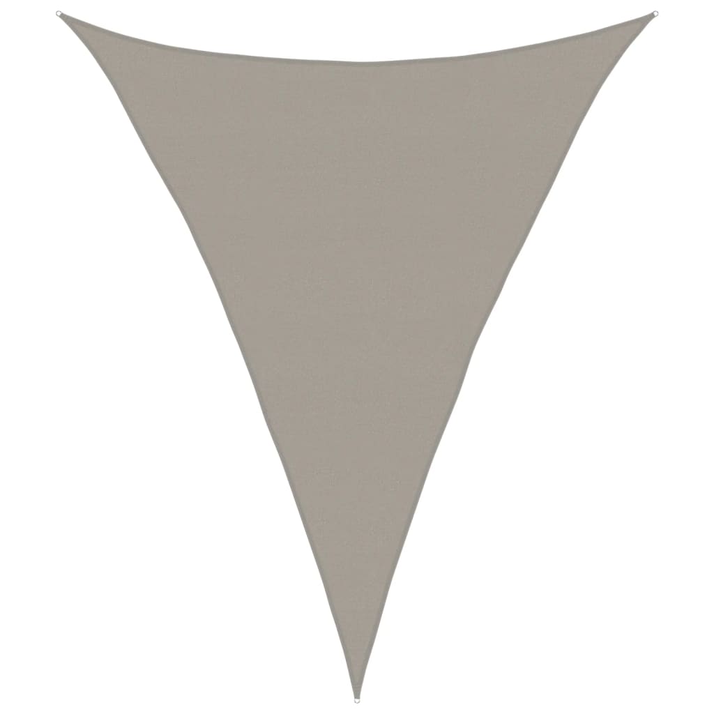 Vidaxx Sonnensegel 160 g m² dreieckig 5x7x7 m HDPE hellgrau