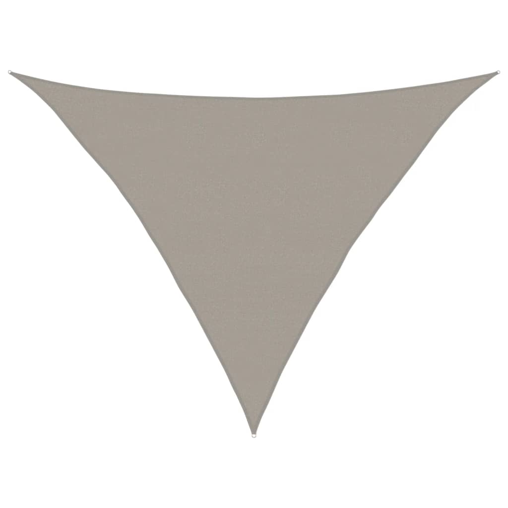 Vidaxx Sonnensegel 160 g m² dreieckig 5x5x6 m HDPE hellgrau
