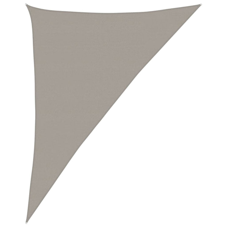 Vidaxx Sonnensegel 160 g m² dreieckig 4x5x6,8 m HDPE hellgrau