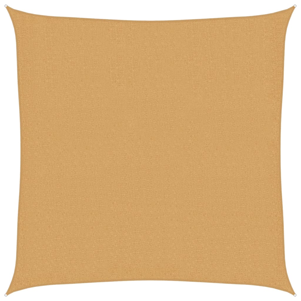 Vidaxl Zonnezeil 160 g m² Quadrat 3,6 x 3,6 M HDPE Sand -Colored