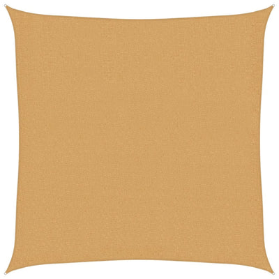Vidaxl Zonnezeil 160 g m² Quadrat 3,6 x 3,6 M HDPE Sand -Colored