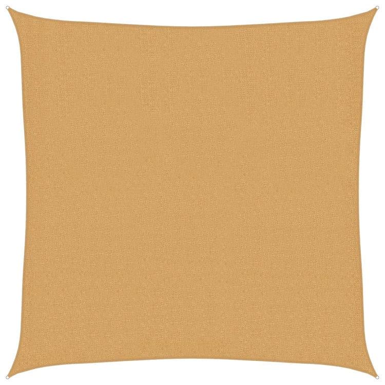 Vidaxl Zonnezeil 160 g m² Quadrat 3,6 x 3,6 M HDPE Sand -Colored