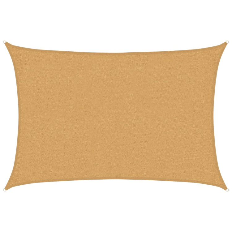Vidaxl Zonnezeil 160 g m² rechteckig 2x3 M HDPE Sand -Colored