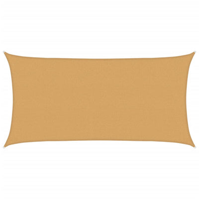 Vidaxl Zonnezeil 160 g m² rechteckig 2x3,5 M HDPE Sand -Colored