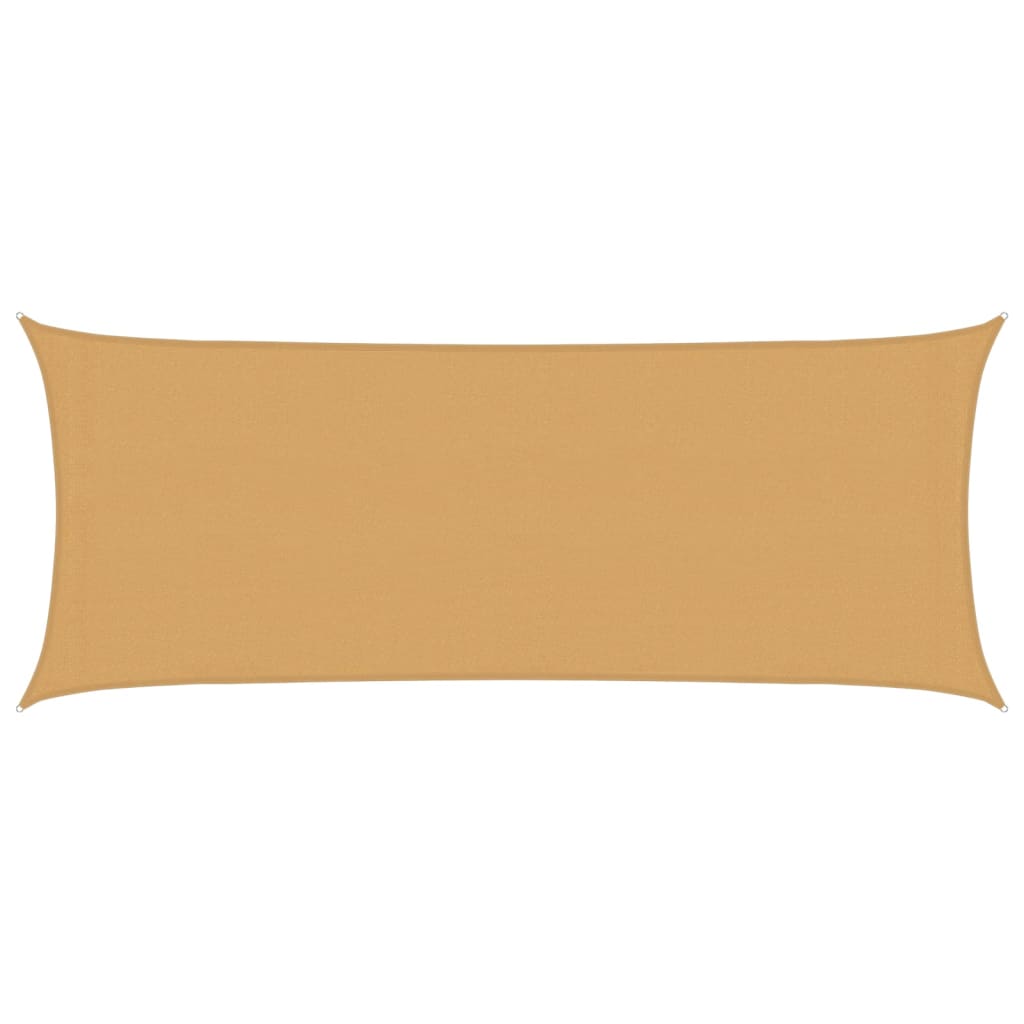 Vidaxl Zonnezeil 160 g m² rechteckig 2x4,5 M HDPE Sand -Colored