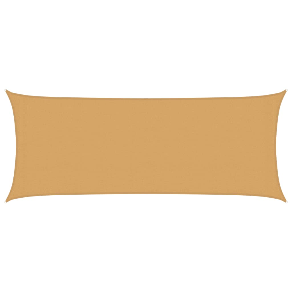 Vidaxl Zonnezeil 160 g m² rechteckig 2x5 M HDPE Sand -Colored