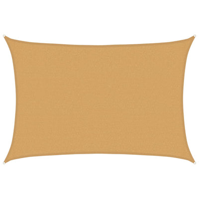 Vidaxl Zonnezeil 160 g m² rechteckig 2,5 x 3,5 M HDPE -Sand -Colored
