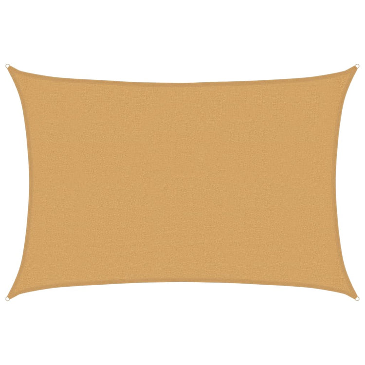 Vidaxl Zonnezeil 160 g m² rechteckig 2,5 x 3,5 M HDPE -Sand -Colored