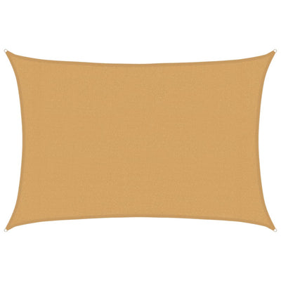 Vidaxl Zonnezeil 160 g m² rechteckig 3x4,5 M HDPE Sand -Colored