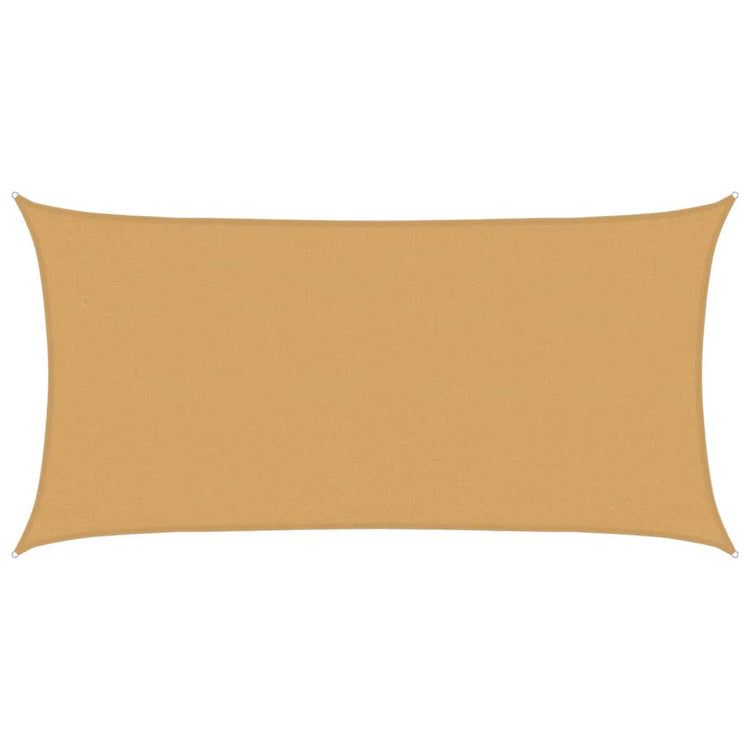 Vidaxl Zonnezeil 160 g m² rechteckig 3x6 M HDPE Sand -Colored