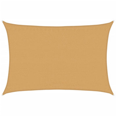 Vidaxl Zonnezeil 160 g m² rechteckig 3,5 x 4,5 M HDPE -Sand -Colored