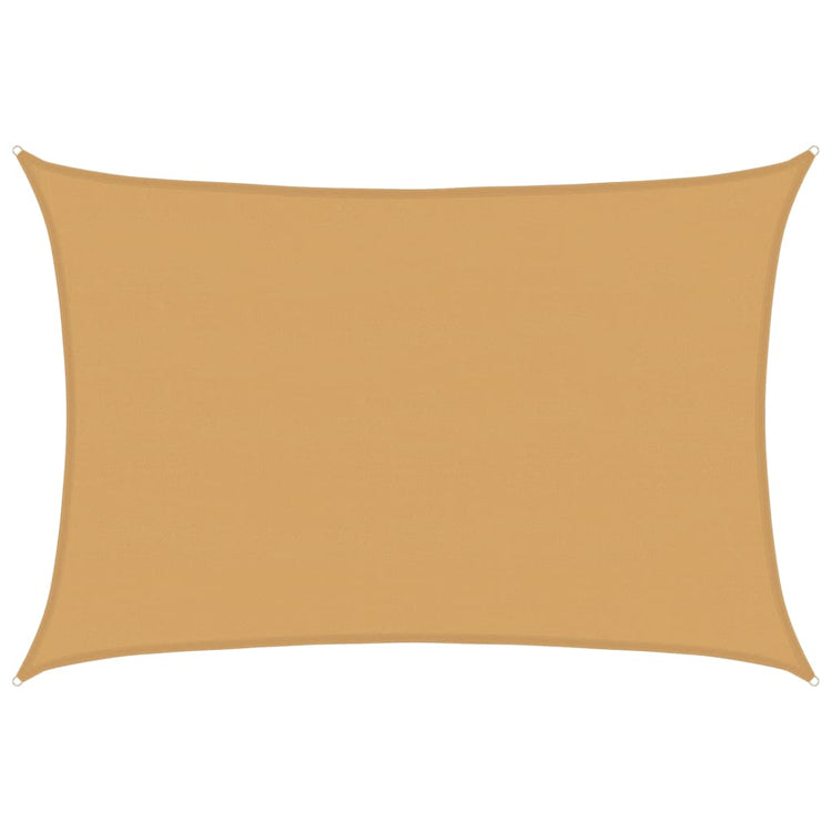 Vidaxl Zonnezeil 160 g m² rechteckig 5x7 M HDPE Sand -Colored