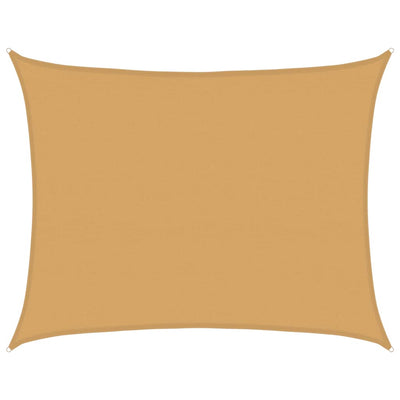 Vidaxl Zonnezeil 160 g m² rechteckig 6 x 7 m HDPE -Sand -Colored