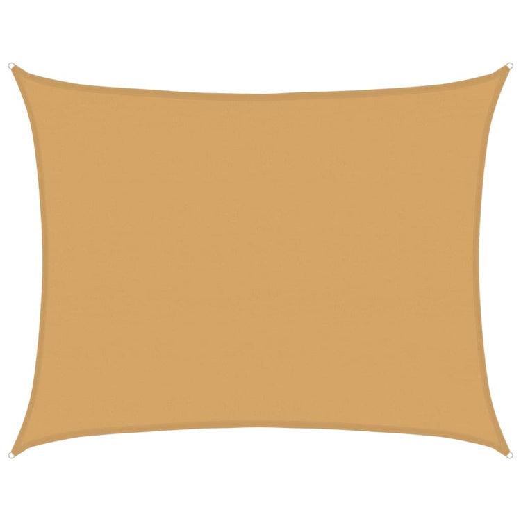 Vidaxl Zonnezeil 160 g m² rechteckig 6 x 7 m HDPE -Sand -Colored