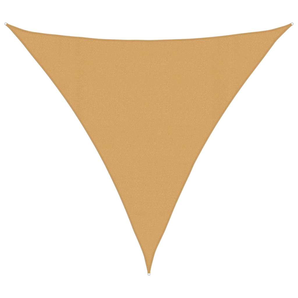Vidaxx Sonnensegel 160 g m² dreieckig 4x4x4 m HDPE sandfarben