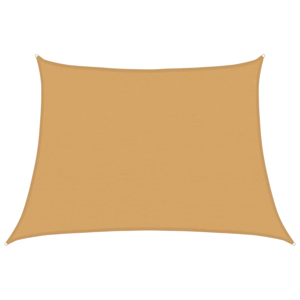VidaXL Sonnensegel Trapez 160 g m² 4,5x3 m HDPE Hellgrau