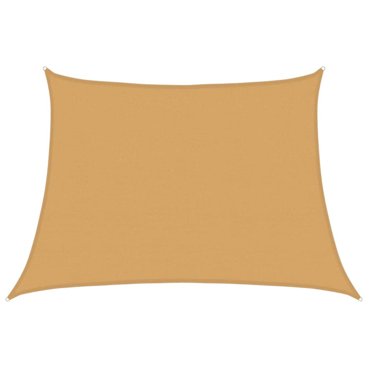 VidaXL Sonnensegel Trapez 160 g m² 4,5x3 m HDPE Hellgrau