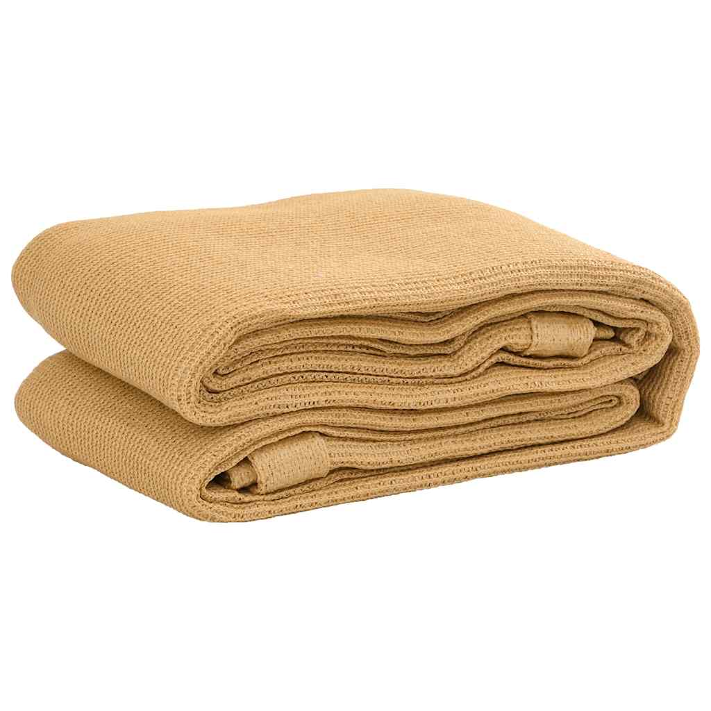 VIDAXL -Zelt Teppich 250x400 cm HDPE Sand -Colored