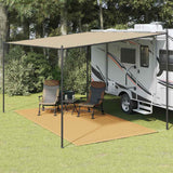 VIDAXL -Zelt Teppich 250x400 cm HDPE Sand -Colored