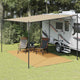 VIDAXL -Zelt Teppich 250x400 cm HDPE Sand -Colored