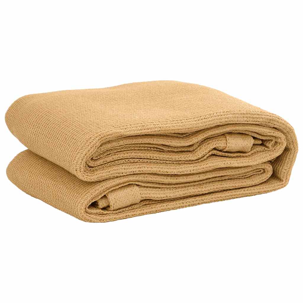 VIDAXL -Zelt Teppich 250x500 cm HDPE Sand -Colored