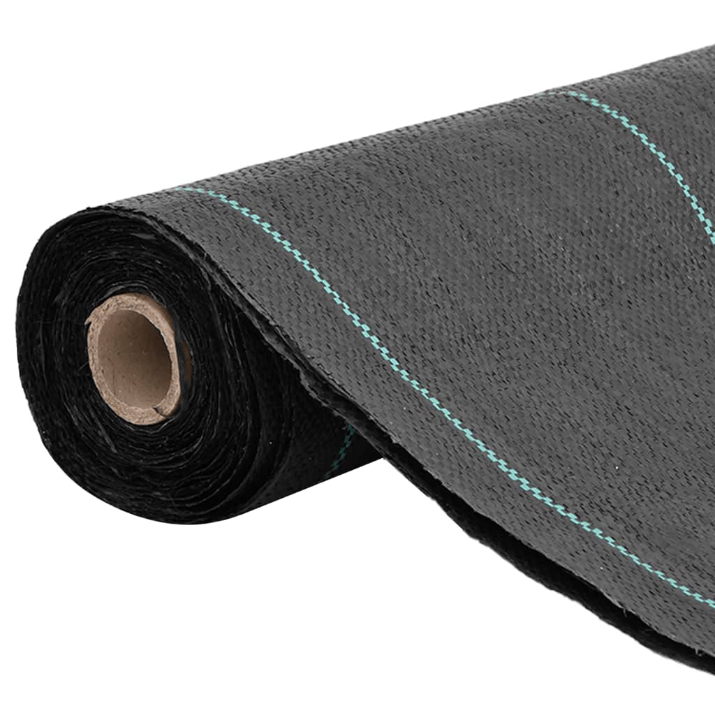 Vidaxl -Karottenstoff 0,5x25 m Polypropen schwarz