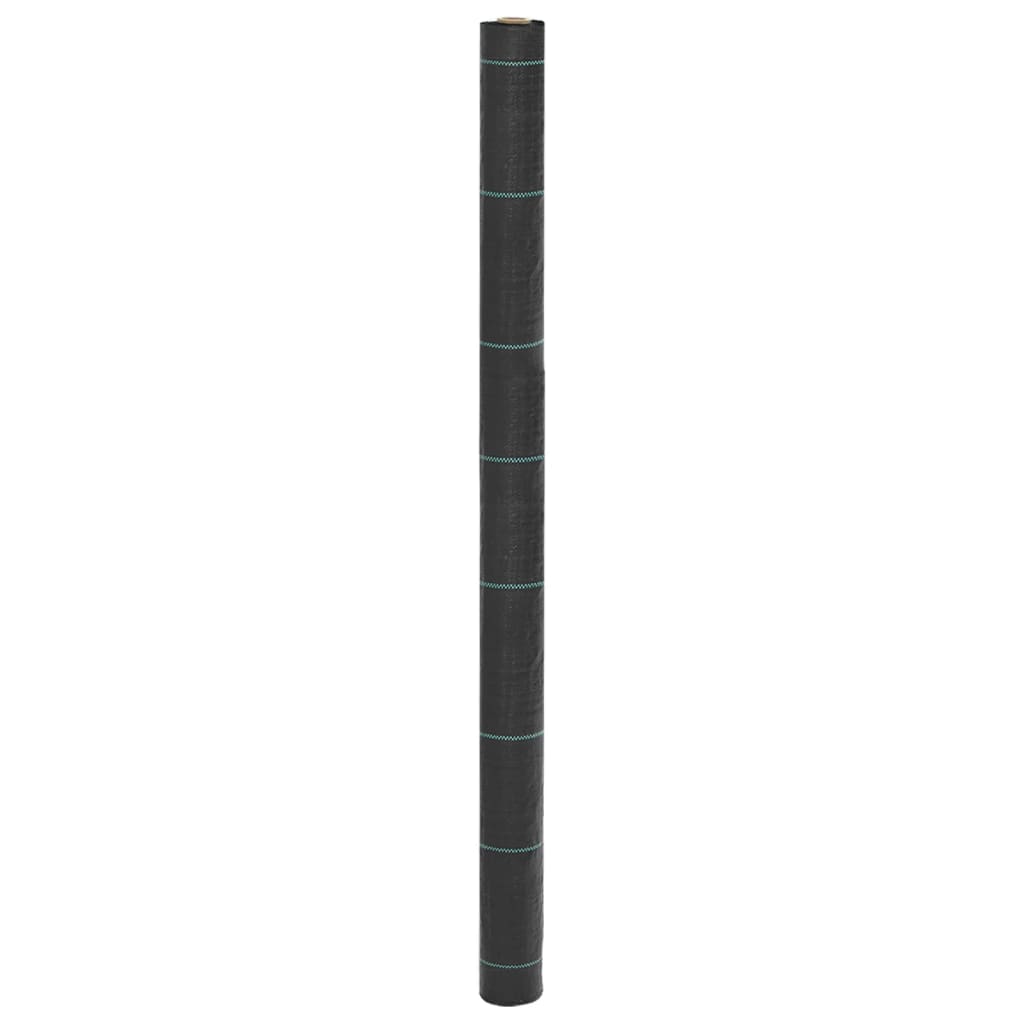 Vidaxl -Karotten -Stoff 1,5x10 m Polypropen schwarz