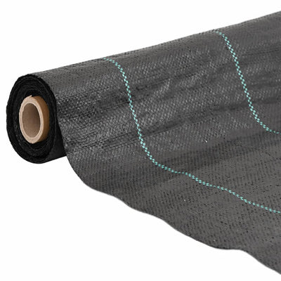Vidaxl -Karotten -Stoff 4x25 m Polypropen Schwarz