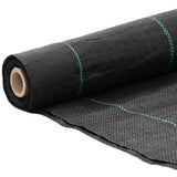 Vidaxl -Karotten -Stoff 4x100 m Polypropen Schwarz - afbeelding 3