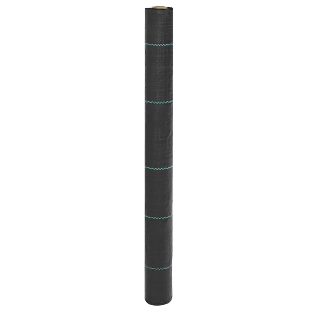 Vidaxl -Karotten -Stoff 1x10 m Polypropen Schwarz
