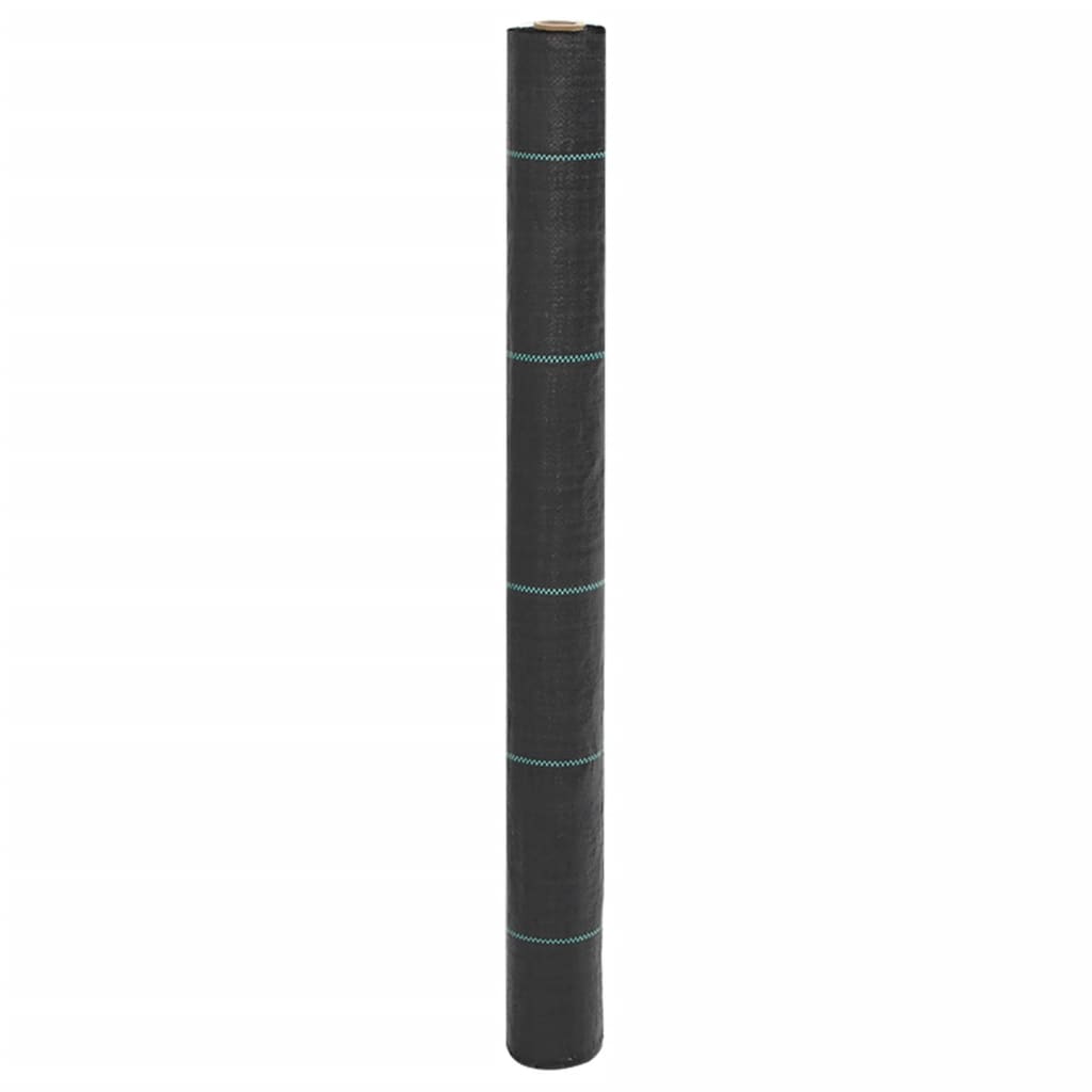 Vidaxl -Karotten -Stoff 1x25 m Polypropen schwarz