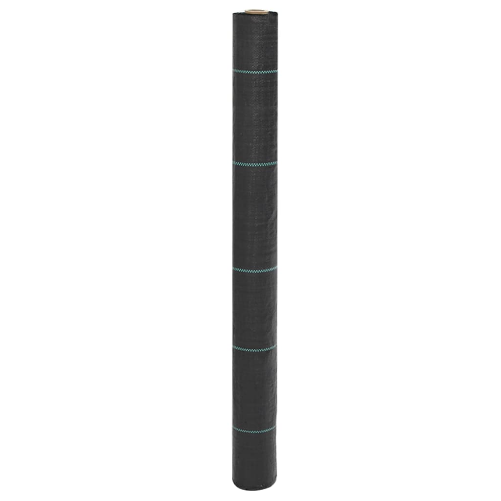 Vidaxl -Karotten -Stoff 1x50 m Polypropen schwarz