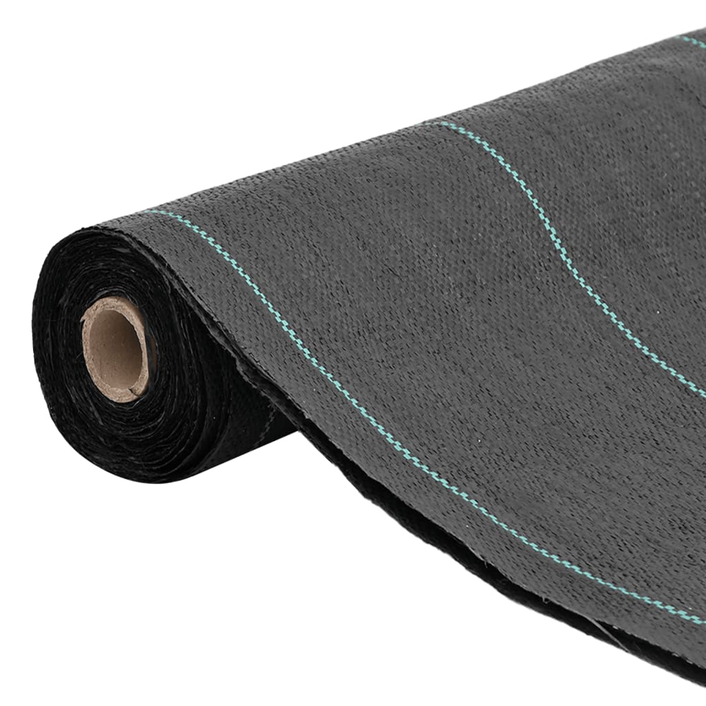 Vidaxl -Karotten -Stoff 1,5x10 m Polypropen schwarz