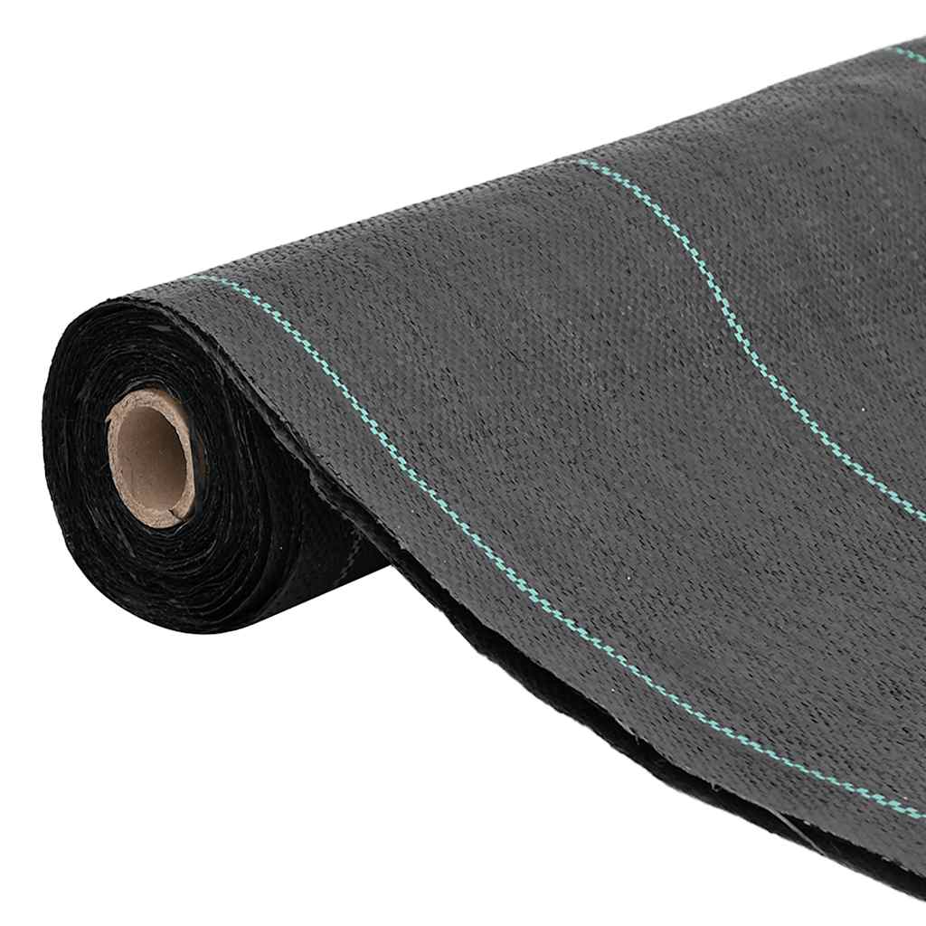 Vidaxl -Karotten -Stoff 1,5x25 m Polypropenschwarz