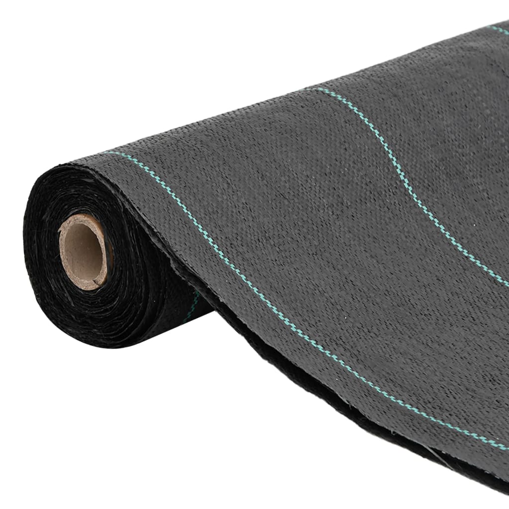 Vidaxl -Karotten -Stoff 1,5x50 m Polypropen schwarz