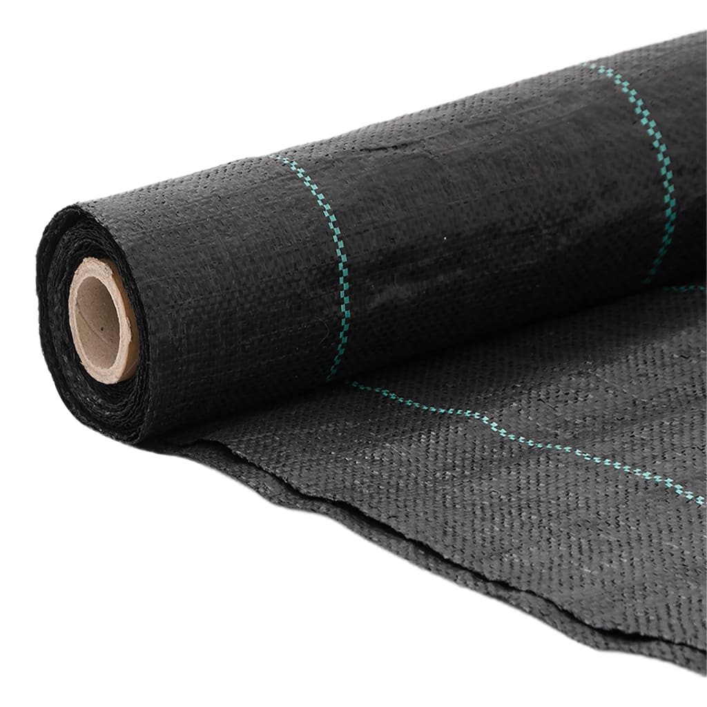 Vidaxl -Karotten -Stoff 2x50 m Polypropen schwarz