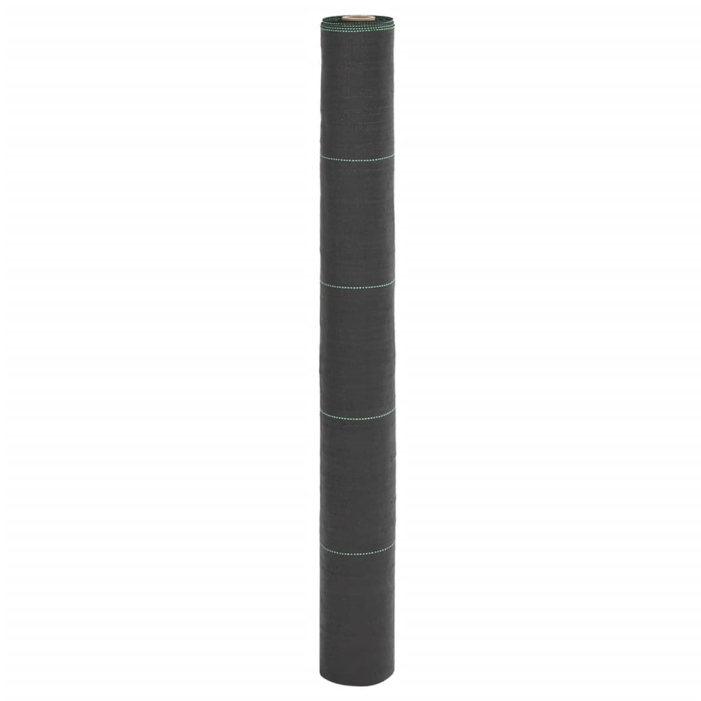 Vidaxl -Karotten -Stoff 1x25 m Polypropen schwarz