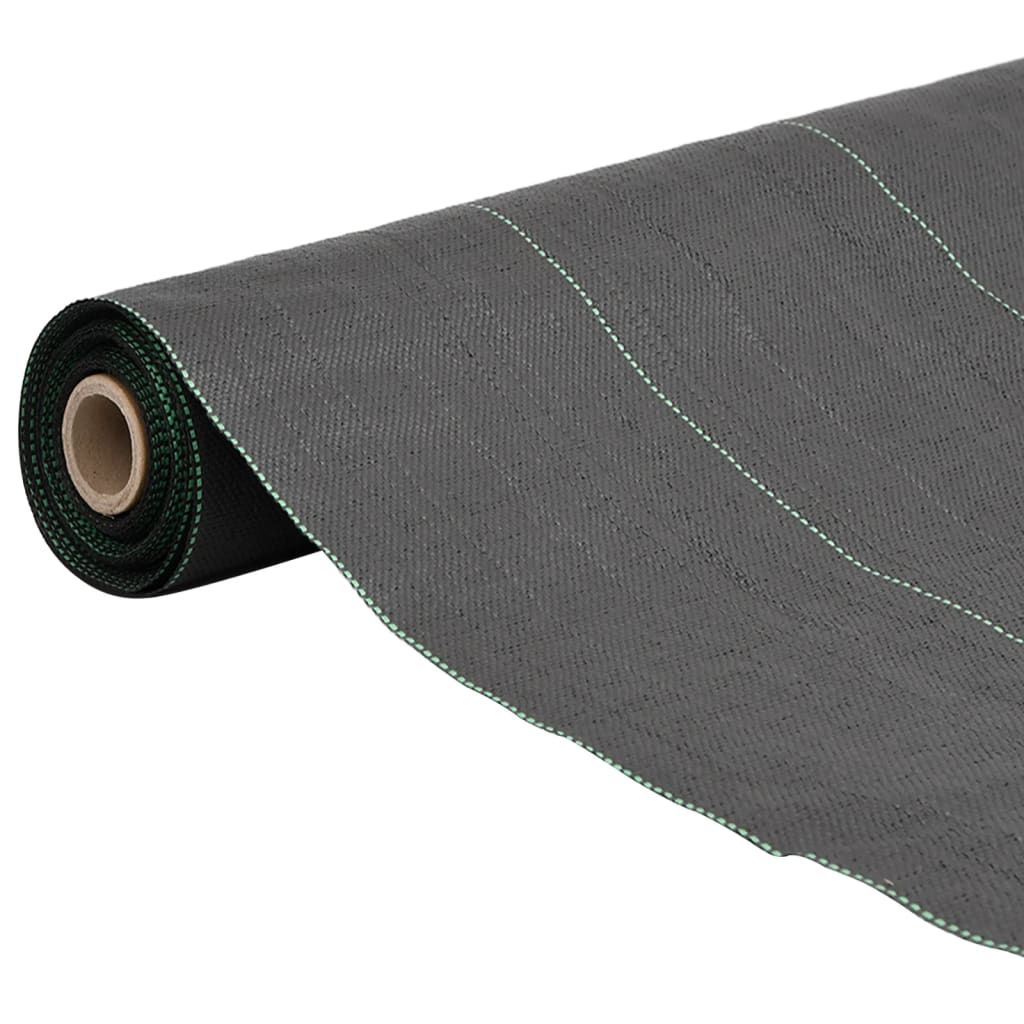 Vidaxl -Karotten -Stoff 1x100 m Polypropen Schwarz