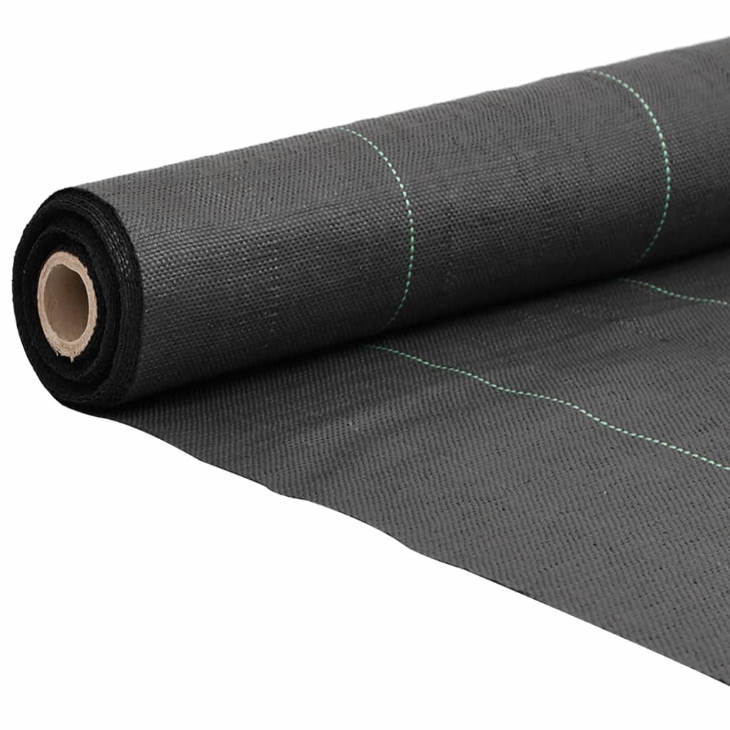 Vidaxl -Karotten -Stoff 1x150 m Polypropen Schwarz