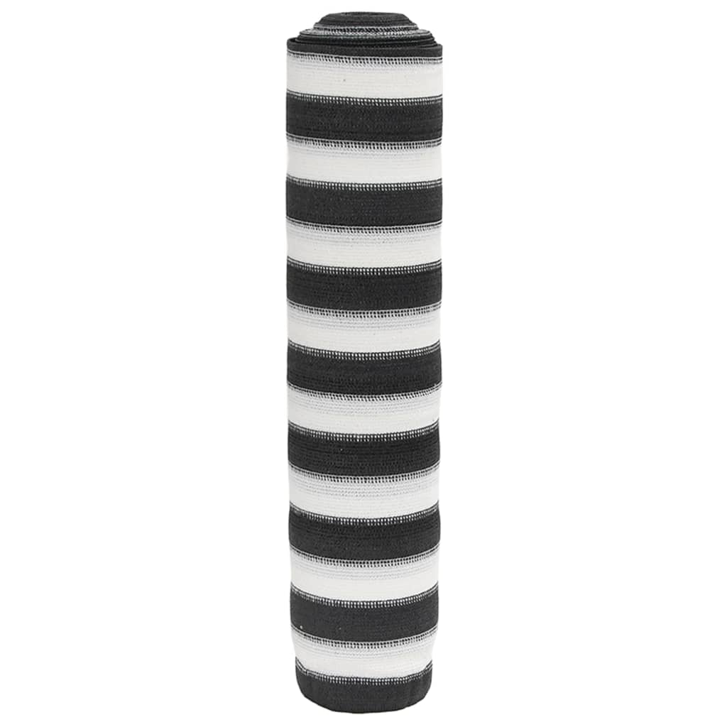 Vidaxl Privacy Screen 75 g m² 1x10 M HDPE Anthrazit -geläutet und weiß
