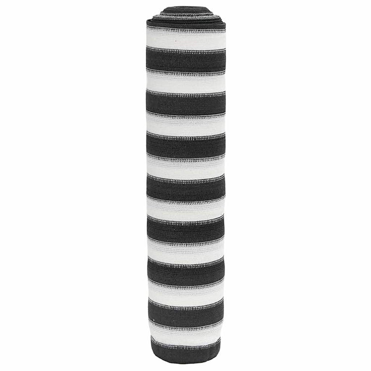VIDAXL PrivacyNet 150 g m² 2x25 M HDPE Anthrazit -geläutet und weiß