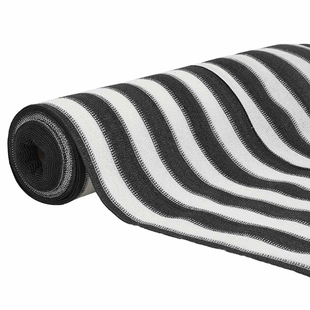 VIDAXL PrivacyNet 150 g m² 2x25 M HDPE Anthrazit -geläutet und weiß